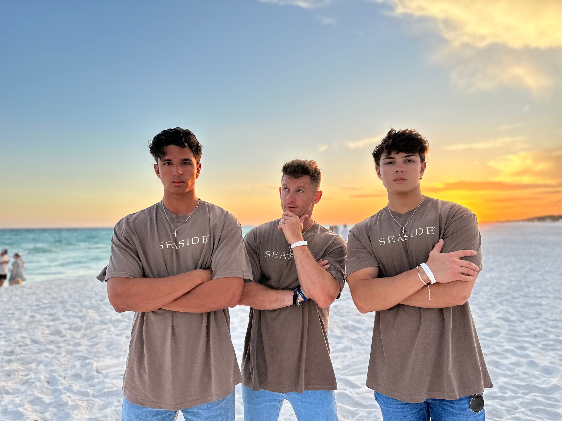 the five on the shoreline.